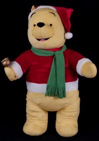 Gemmy Disney Winnie the Pooh Christmas 32" Stand Up Plush Display